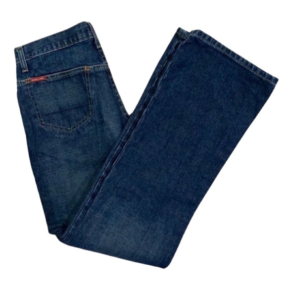 Nautica Straight Slight Bootcut Blue Jeans Sz 4 - Picture 4 of 7